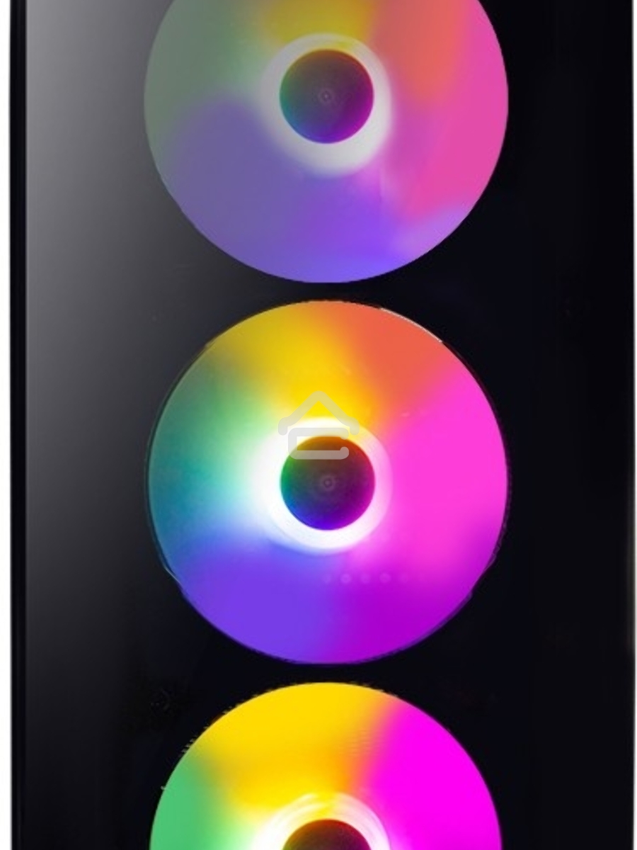 Компьютерный корпус 1STPLAYER FIRE DANCING V3-B / ATX, TG / 4x120mm LED fans inc. / V3-B-4F1