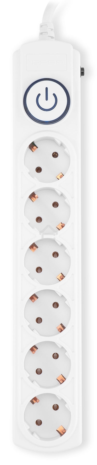 Сетевой фильтр Ippon BK-6-EU-3-16-W 3 м, 6 розеток, белый, коробка