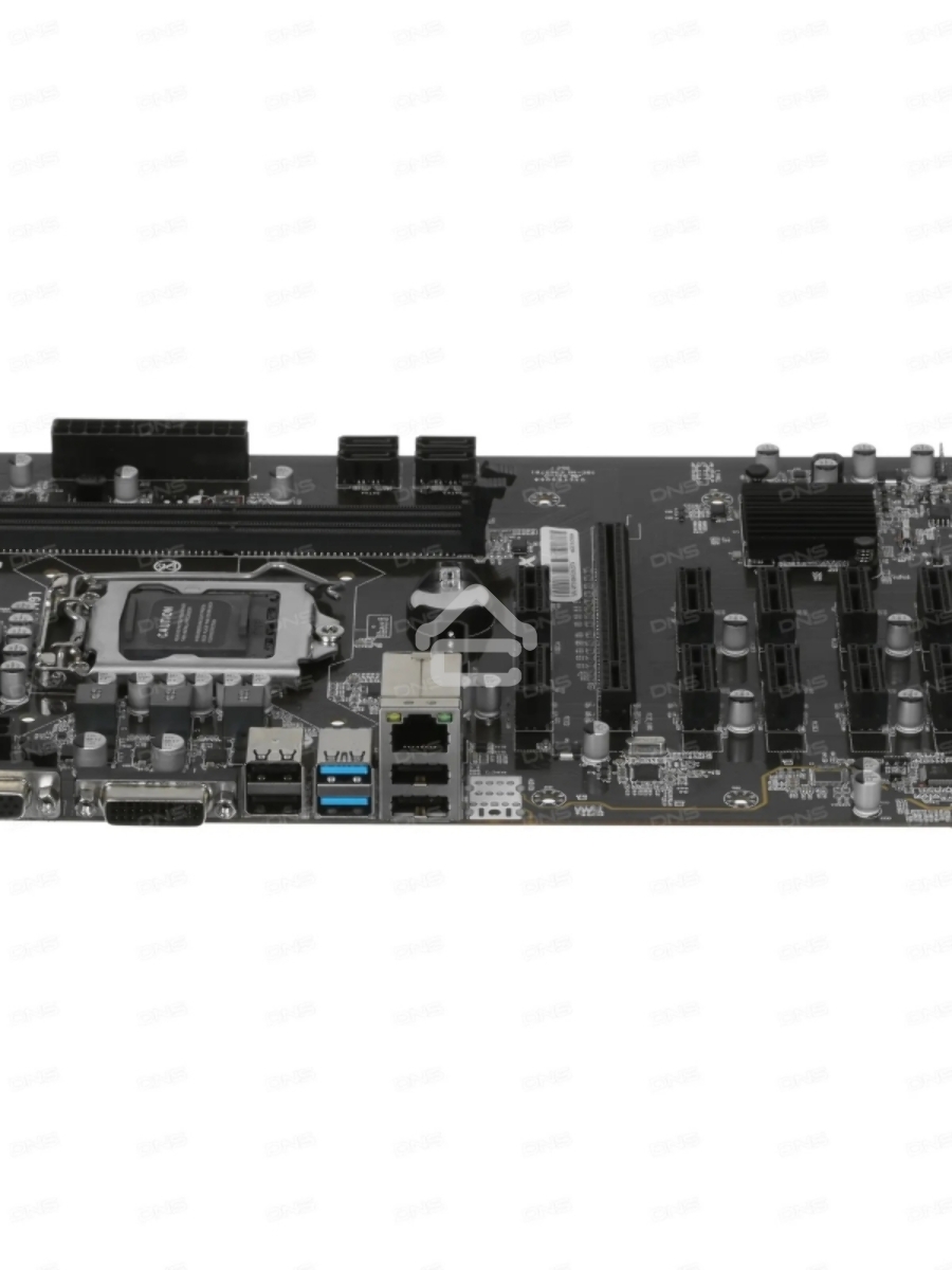 Материнская плата AFOX AFB250-BTC12EX, LGA 1151, Intel B250, 2xDDR4, 4xSATA, 1xPCIe 3.0 x16, 11xPCIe x1, 1xDVI-D, 1xVGA, 1x 100Mb LAN, 2xUSB-A 2.0, 2xUSB-A 3.2 Gen 1, ATX