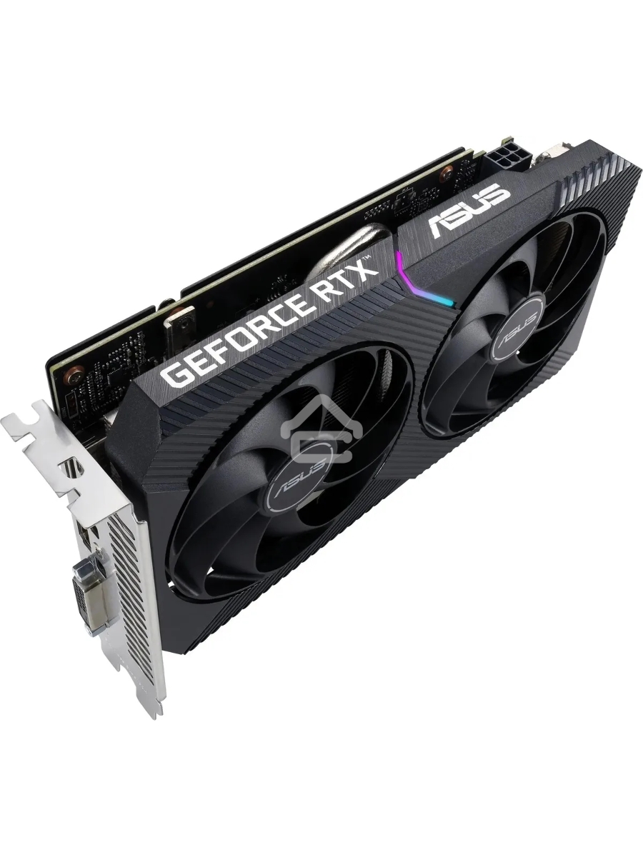 Видеокарта Asus NVIDIA GeForce RTX 3050 8192Mb DUAL-RTX3050-O8G-V2 PCI-E 4.0 128 GDDR6 1822/14000 HDMIx1 DPx3 HDCP Ret