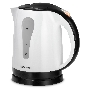 Чайник электрический Maxwell MW-1079 W, 2200Вт, 1.7л, белый/черный