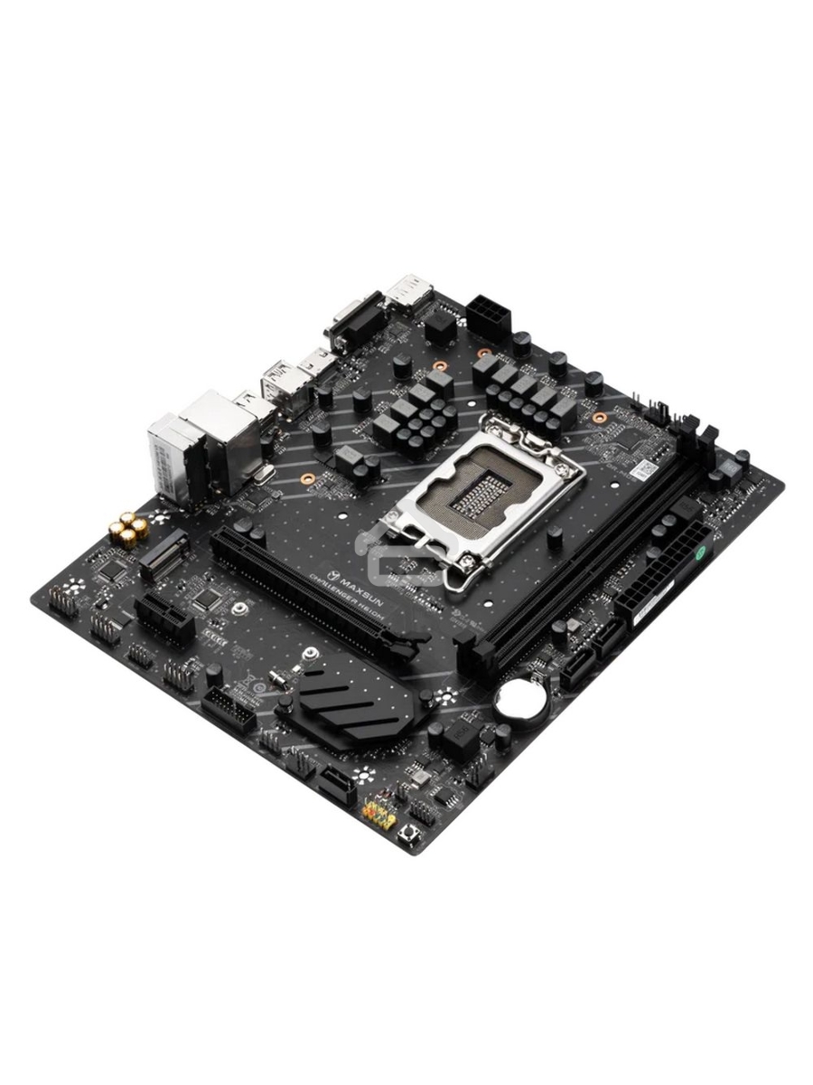 Материнская плата Maxsun Maxsun H610M, LGA 1700, Intel H610, 2xDDR4, 1xM.2, 3xSATA, 1xPCIe 4.0 x16, 1xPCIe x1, 1xHDMI, 1xDP, 1xVGA, 1x 1Gb LAN, 4xUSB 2.0, 2xUSB 3.2 Gen 1, 5.1, mATX