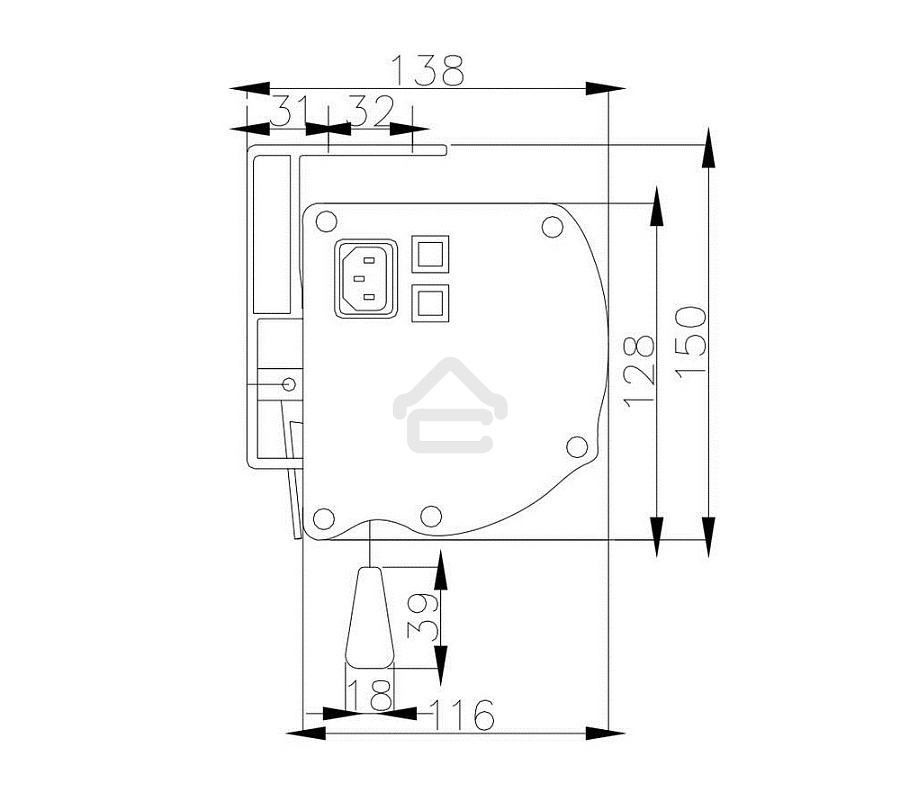 Экран с электроприводом Lumien Cinema Control 241x400 см (раб.область 220х390 см) Matte White черная кайма по периметру, серый корпус, 16:9