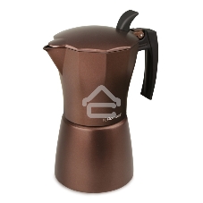 Кофеварка гейзерная Rondell Kortado RDA-399, 0.45л, алюминий, коричневый