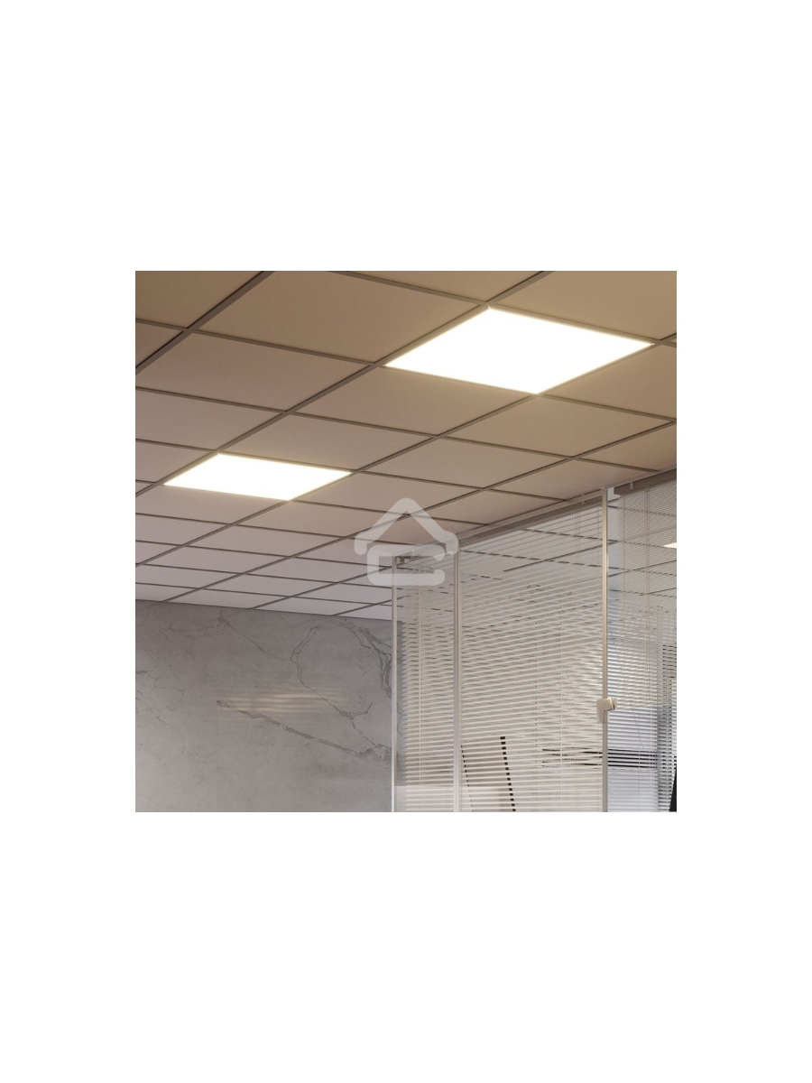 Светильник офисный GAUSS MiR 35W 3500lm 4000K IP40 595*595*50мм призма с БАП LED