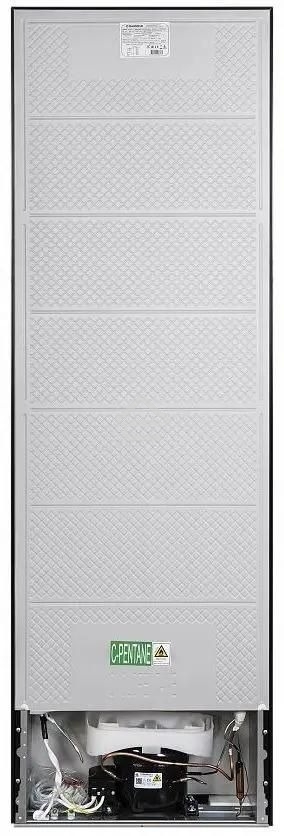 Холодильник Maunfeld MFF176SFSB черный двухкамерный 188/75л морозилка снизу, ручная разморозка