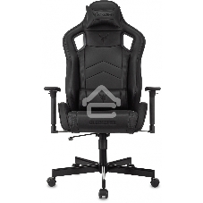 Кресло игровое Knight Gladiator черный, эко.кожа, крестов. металл