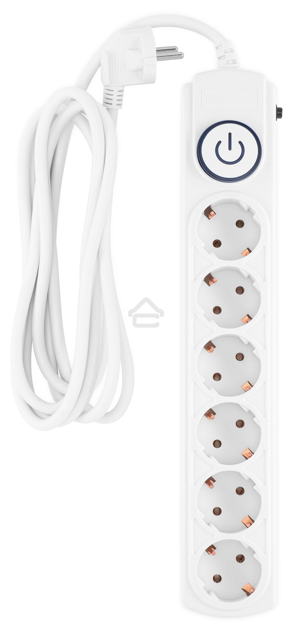 Сетевой фильтр Ippon BK-6-EU-3-16-W 3 м, 6 розеток, белый, коробка