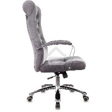 Кресло руководителя Бюрократ T-9928SL Fabric серый Italia 26, крестов. металл хром