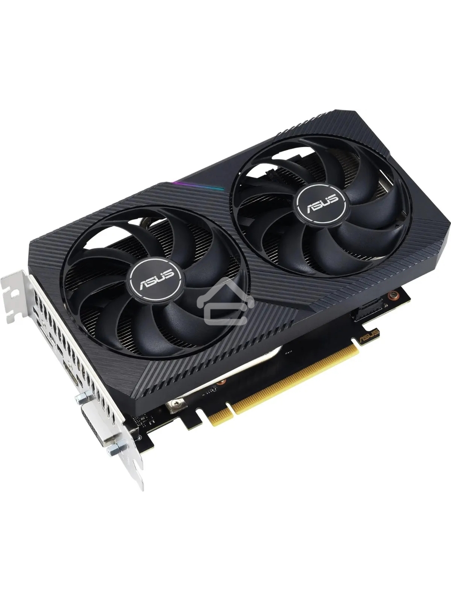 Видеокарта Asus NVIDIA GeForce RTX 3050 8192Mb DUAL-RTX3050-O8G-V2 PCI-E 4.0 128 GDDR6 1822/14000 HDMIx1 DPx3 HDCP Ret
