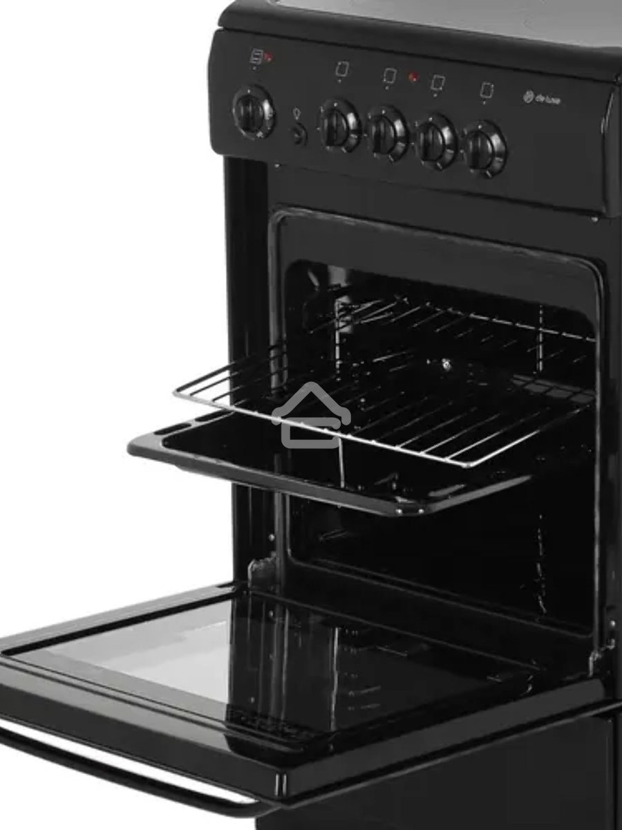 Плита электрическая De Luxe 506004.04ЭС 031 черный, конфорок 4 шт, духовка 60 л, 50 см x 87 см x 60 см