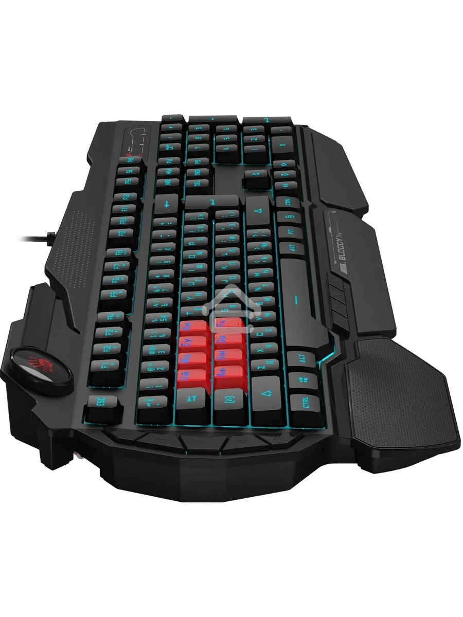 Клавиатура A4Tech Bloody B318 Black USB Multimedia Gamer LED (подставка для запястий)