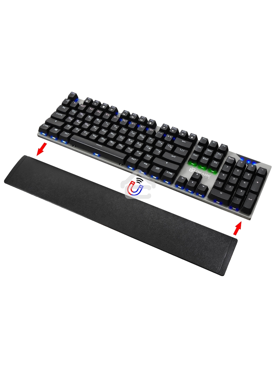 Клавиатура Оклик 935G RAGNAR механическая черный USB Multimedia for gamer LED