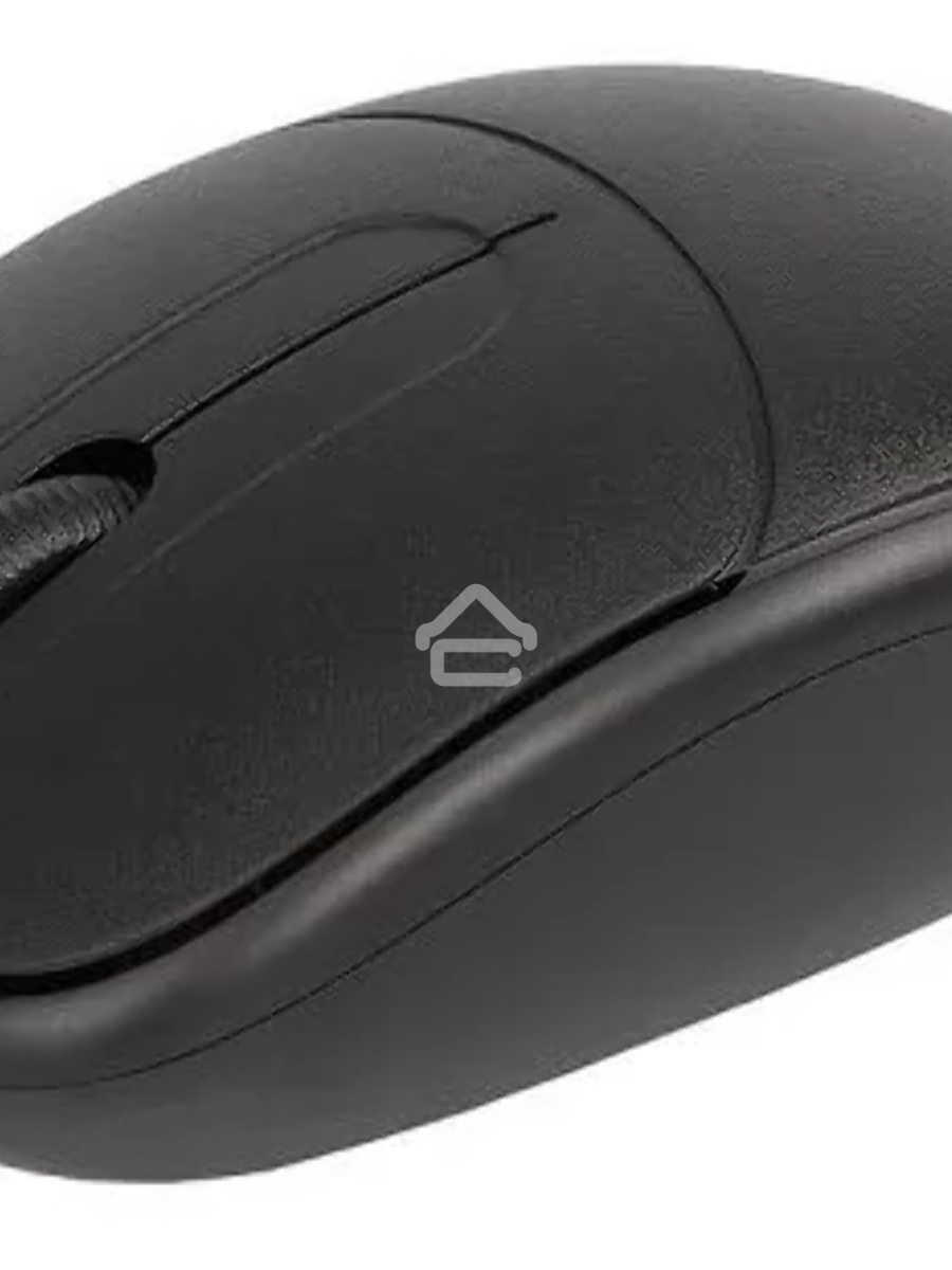 Мышь проводная Crown CMM-128 черный, 1000 dpi, USB, кнопки - 2