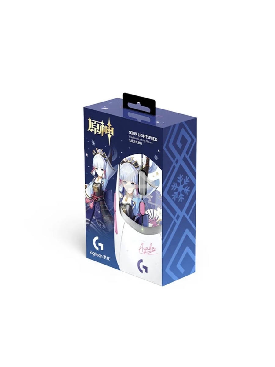 Мышь беспроводная Logitech G309 Lightspeed Ayaka Special Edition белый, 25600 dpi, радиоканал, Bluetooth, USB, кнопки - 6
