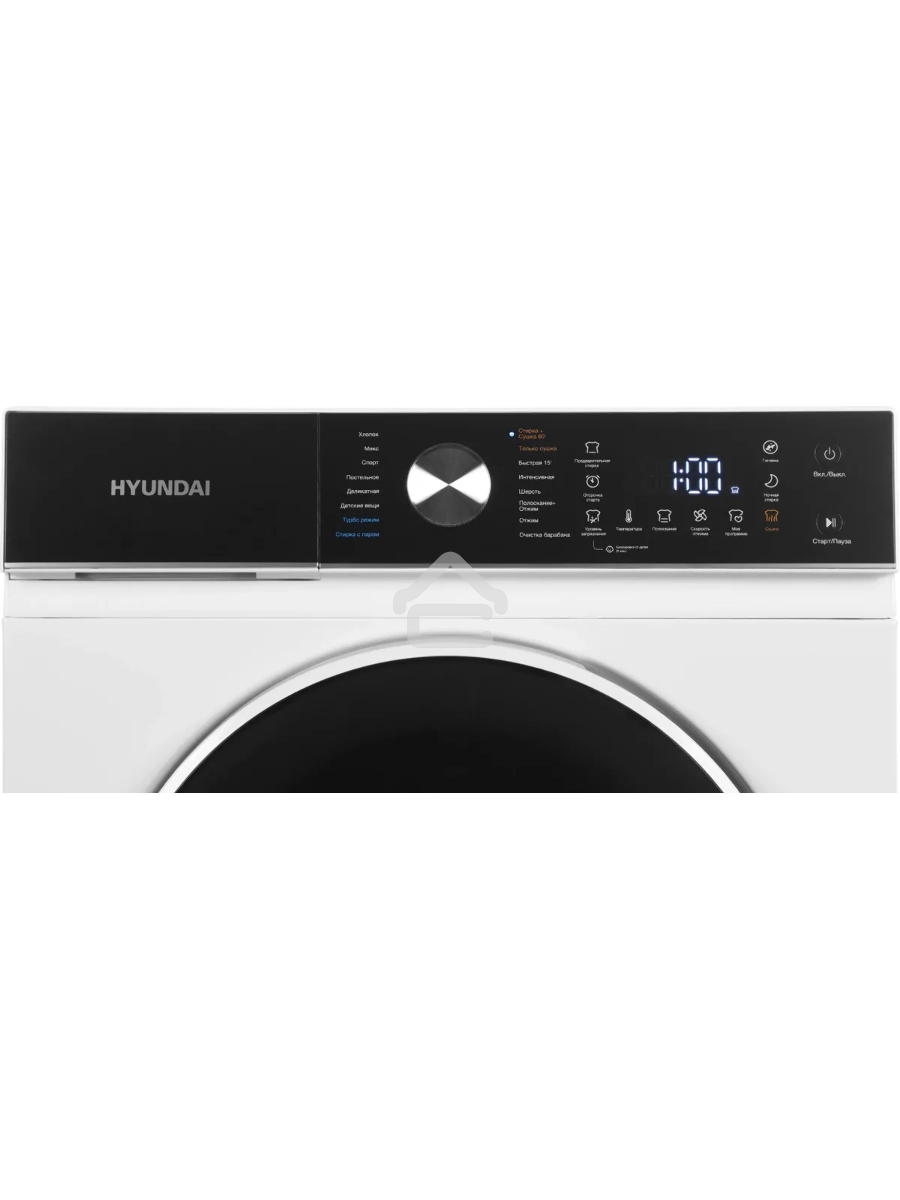 Стиральная машина Hyundai WFD8216 белый, загрузка фронтальная 8/5 кг (с сушкой), 1200 об/мин, класс: A+++