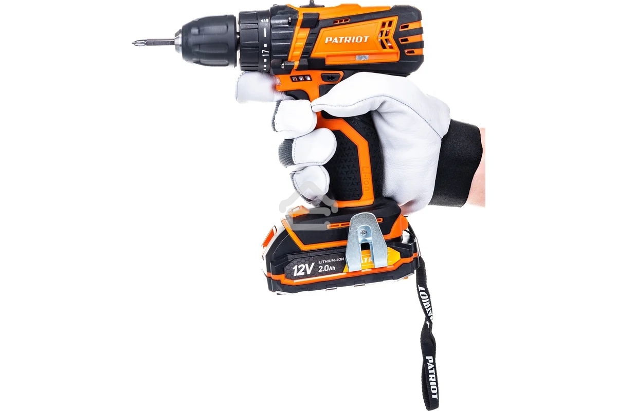 Дрель-шуруповерт аккумуляторная Patriot BR 101ES, Аккумуляторная, 12В