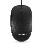 Мышь проводная Crown CMM-128 черный, 1000 dpi, USB, кнопки - 2