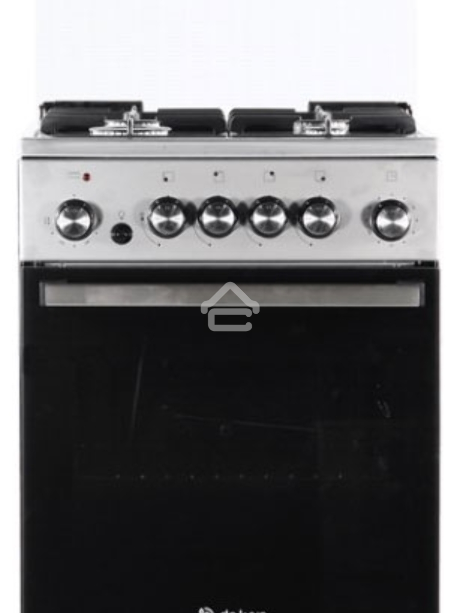 Плита комбинированная De Luxe 5040.41ГЭ (КР) ЧР-010 серый, конфорок 4 шт, духовка 46 л, 50 см x 85 см x 50 см