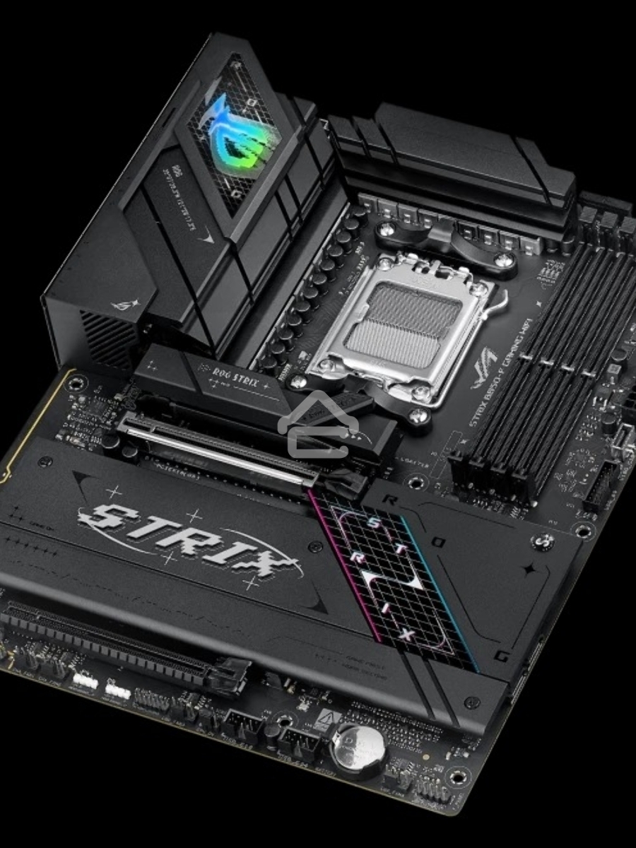 Материнская плата ASUS ROG STRIX B850-F GAMING WIFI, AM5, AMD B850, 4xDDR5, 2xSATA, 4xM.2, 1xPCIe 5.0 x16, 1xPCIe 4.0 x16, 1xPCIe x4, 1xDP, 1xHDMI, 1x2.5Gb LAN, 1xUSB-C 20Gbps, 1xUSB-C 10Gbps, 3xUSB-A 10Gbps, 4xUSB 5Gbps, 4xUSB 2.0, 3x3.5 мм, 7.1, ATX