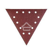 Треугольник шлифовальный PATRIOT на липучке, 285мм, 12 отверстий, Р180, 10 шт