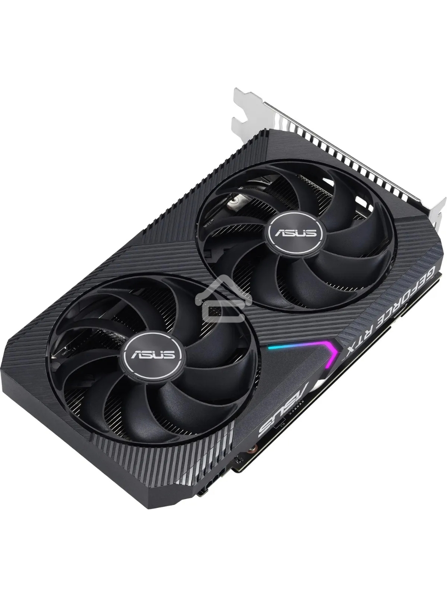 Видеокарта Asus NVIDIA GeForce RTX 3050 8192Mb DUAL-RTX3050-O8G-V2 PCI-E 4.0 128 GDDR6 1822/14000 HDMIx1 DPx3 HDCP Ret