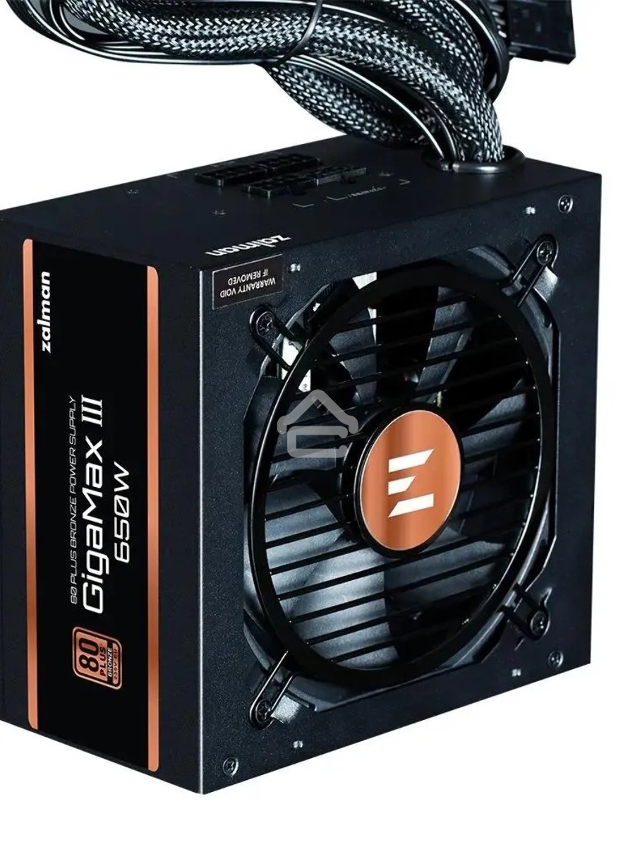 Блок питания Zalman GigaMax III 750W Retail (ZM750-GV3), 750Вт, 80 PLUS Bronze, 120мм, черный