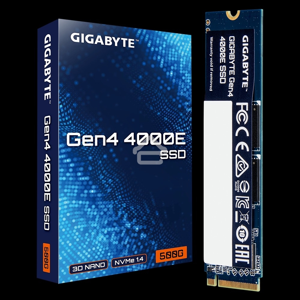 Накопитель SSD Gigabyte 4000E (G440E500G), 500Gb, PCIe 4.0 x4, M.2 2280, NVMe, R/W 3600/3000
