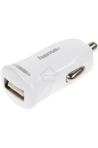 Комплект зарядное устройство Hama H-183266 2.4A для Apple кабель Apple Lightning белый