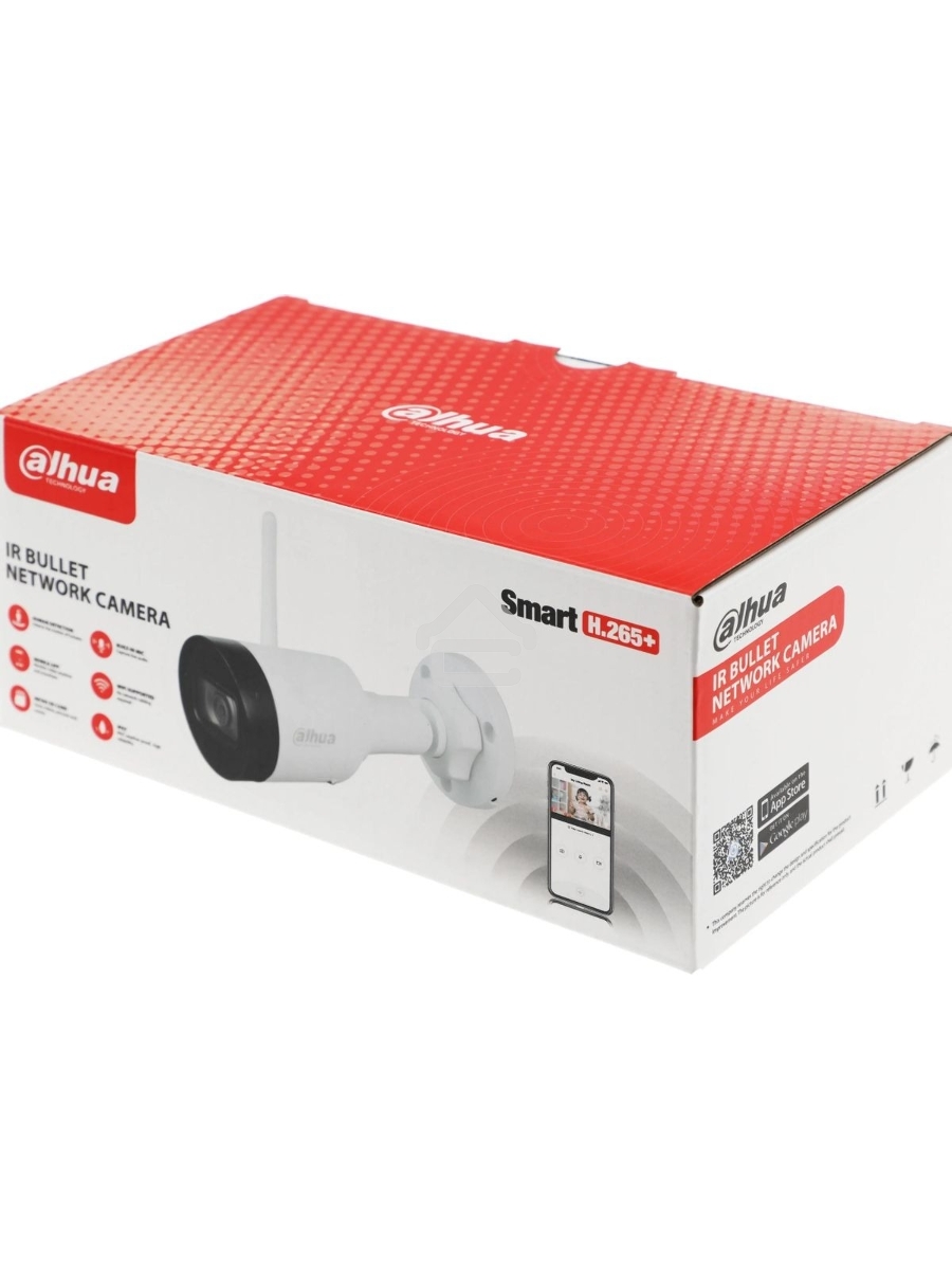 Камера видеонаблюдения IP Dahua DH-IPC-HFW1430DS1P-SAW-0280B Wi-Fi 2.8-2.8мм цв. корп.:белый/черный