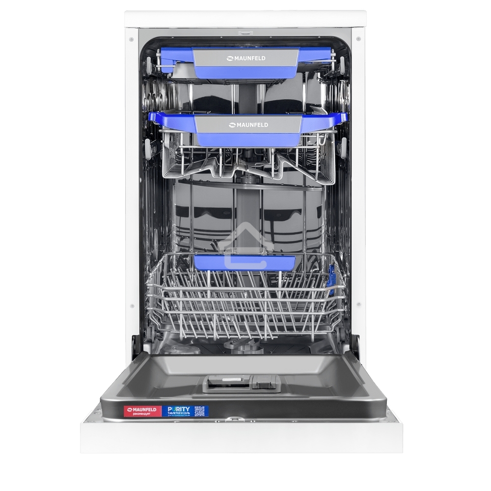 Посудомоечная машина Maunfeld MWF45230W, белый, 45 см, 10 компл., 49 дБ, класс A++