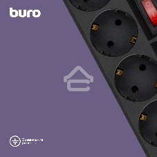 Сетевой фильтр Buro 500SH-5-SW-B 5 м, 5 розеток, черный, коробка