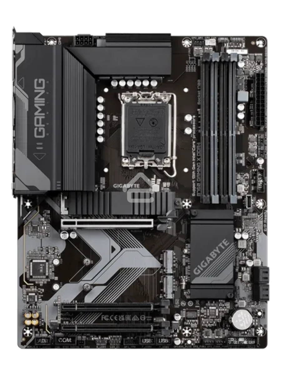 Материнская плата Gigabyte B760 GAMING X DDR4, LGA 1700, Intel B760, 4xDDR4, 4xSATA, 3xM.2, 1xPCIe 4.0 x16, 2xPCIe 3.0 x1, 1xHDMI, 1xDP, 1x 2.5Gb LAN, 1xUSB 3.2 Gen 2, 2xUSB-A 3.2 Gen 1, 5xUSB-A 2.0, 6x3.5 мм, 7.1, ATX