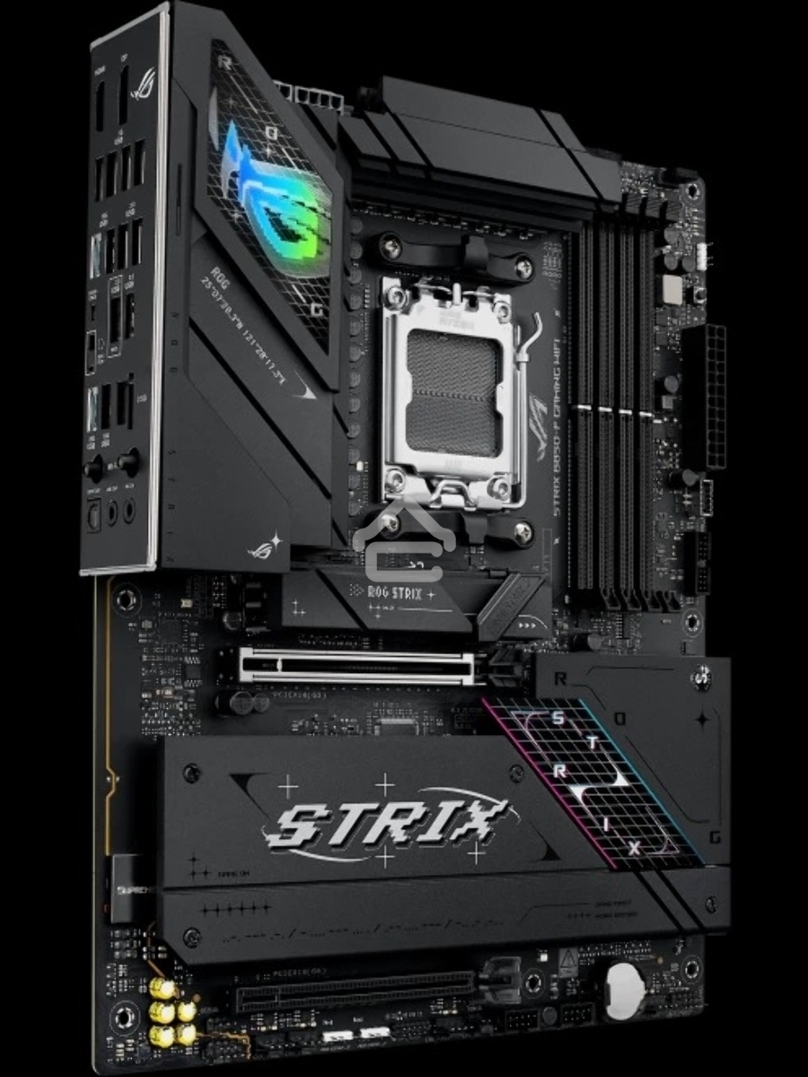 Материнская плата ASUS ROG STRIX B850-F GAMING WIFI, AM5, AMD B850, 4xDDR5, 2xSATA, 4xM.2, 1xPCIe 5.0 x16, 1xPCIe 4.0 x16, 1xPCIe x4, 1xDP, 1xHDMI, 1x2.5Gb LAN, 1xUSB-C 20Gbps, 1xUSB-C 10Gbps, 3xUSB-A 10Gbps, 4xUSB 5Gbps, 4xUSB 2.0, 3x3.5 мм, 7.1, ATX