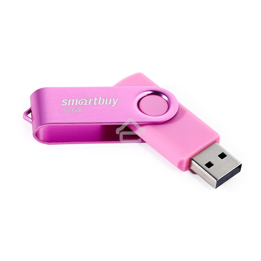Флешка USB R/W SmartBuy R/W Twist Pink (SB032GB2TWP), 32Gb, USB 2.0, R/W 15/12, розовый