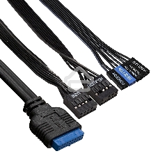 Компьютерный корпус Miditower ExeGate AA-442U2 (ATX, без БП, 1хUSB+2хUSB 3.0, аудио, черный)