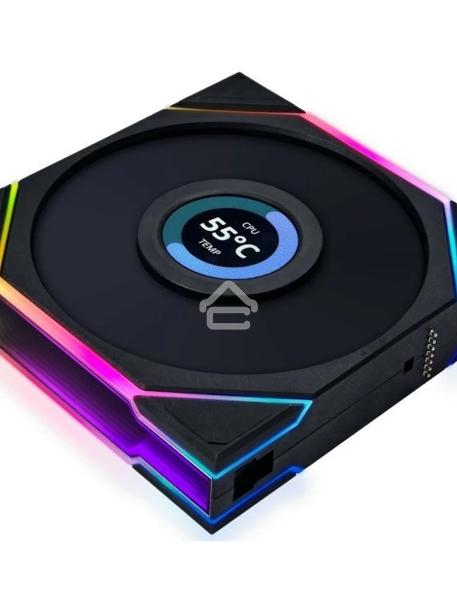 Корпусный вентилятор LIAN LI UNI FAN TL LCD (1pcs) G99.12TLLCD1B.00 черный 120мм 1900rpm 27db 7-pin