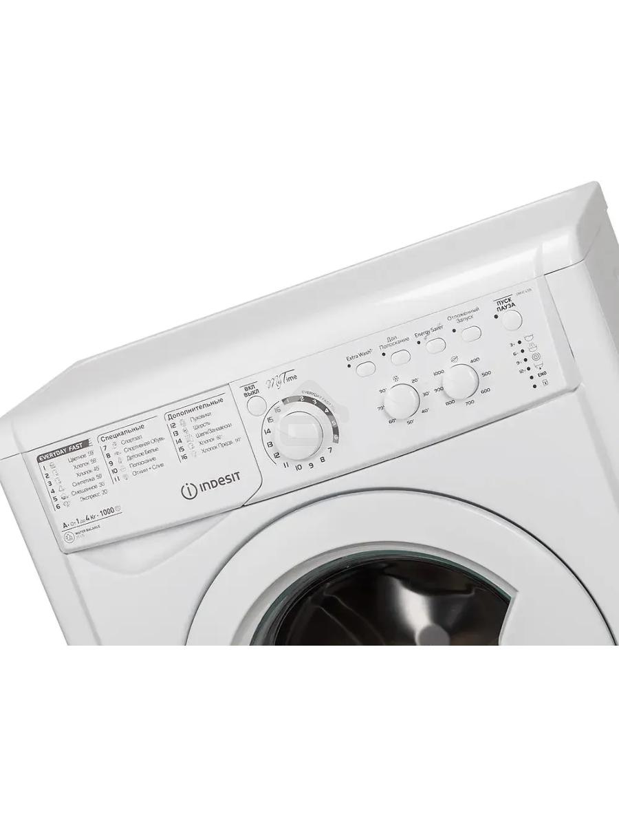 Стиральная машина Indesit EWUC 4105 CIS белый, загрузка фронтальная 4 кг, 1000 об/мин., класс: А