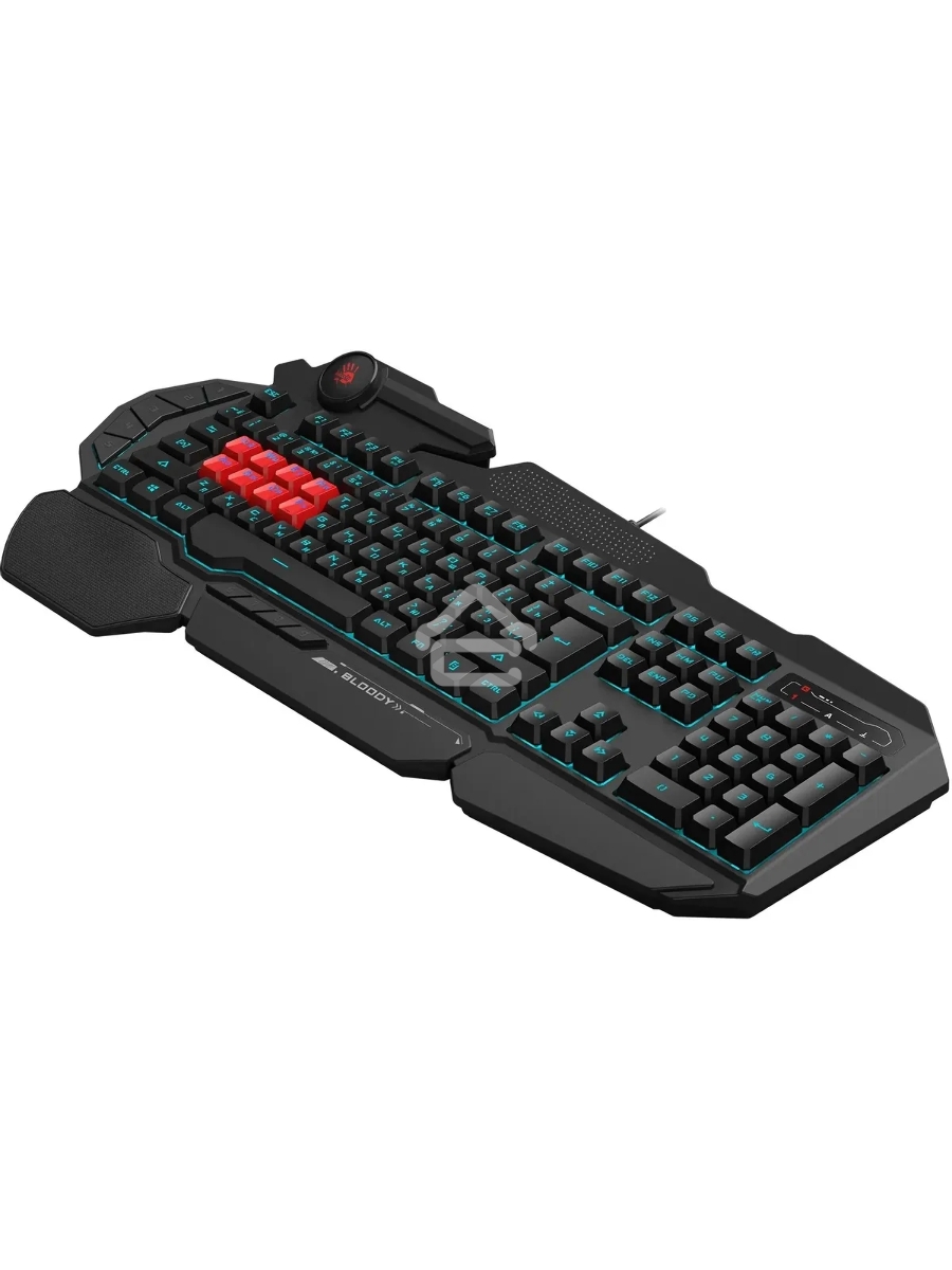 Клавиатура A4Tech Bloody B318 Black USB Multimedia Gamer LED (подставка для запястий)
