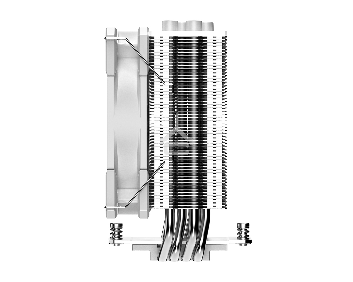 Кулер ID-COOLING SE-224-XTS ARGb белый 120мм алюминий/медь 1500rpm 29db 4-pin 220W 151мм