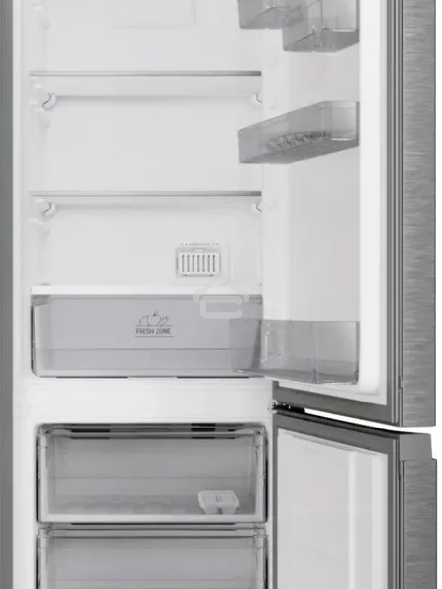 Холодильник Hotpoint HT 5200 MX нержавеющая сталь двухкамерный 247/78 л морозилка снизу, No Frost