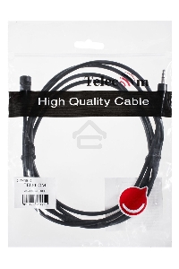 Кабель удлинительный Telecom 3.5 Jack (M) - 3.5 Jack (F), стерео, аудио, 2м <TAV7179-2M>