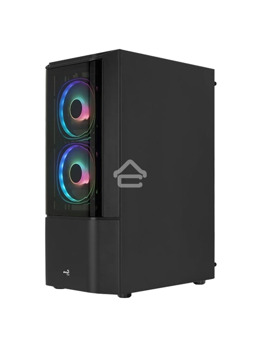 Корпус MidTower Aerocool / Formula Quantum-G-BK-v2 (черный) без Б/п, ATX 3FRGB Fan on front panel