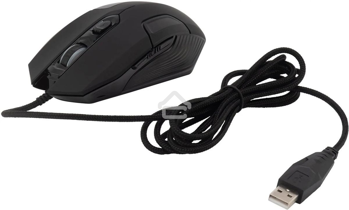 Мышь проводная Acer OMW170 черный, 3200 dpi, USB, кнопки - 6