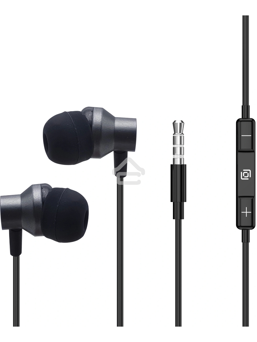 Гарнитура внутриканальные Oklick HS-S-230 1.2м черный проводные в ушной раковине (SS-E188B)