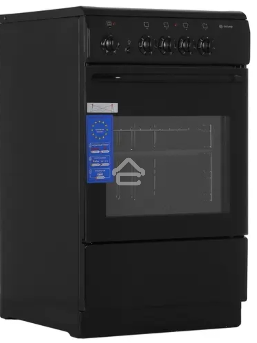 Плита электрическая De Luxe 506004.04ЭС 031 черный, конфорок 4 шт, духовка 60 л, 50 см x 87 см x 60 см