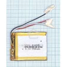 Аккумулятор Li-Pol (батарея) 4x40x45мм 3pin 3.7V/550mAh