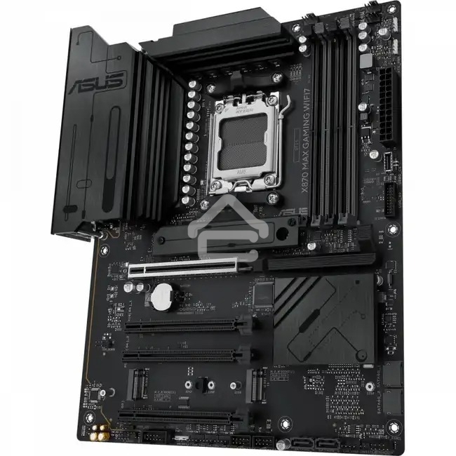 Материнская плата ASUS X870 MAX GAMING WIFI7, AM5, AMD X870, 4xDDR5, 4xSATA, 3xM.2, 1xPCIe 5.0 x16, 2xPCIe 4.0 x16, 1xPCIe x1, 1xHDMI, 2xUSB-C 40Gbps (USB4), 1xUSB-A 10Gbps, 3xUSB-A 5Gbps, 4xUSB-A 2.0, 1x2.5Gb LAN, Wi-Fi 7, Bluetooth 5.4, 3x3.5 мм, 7.1, A