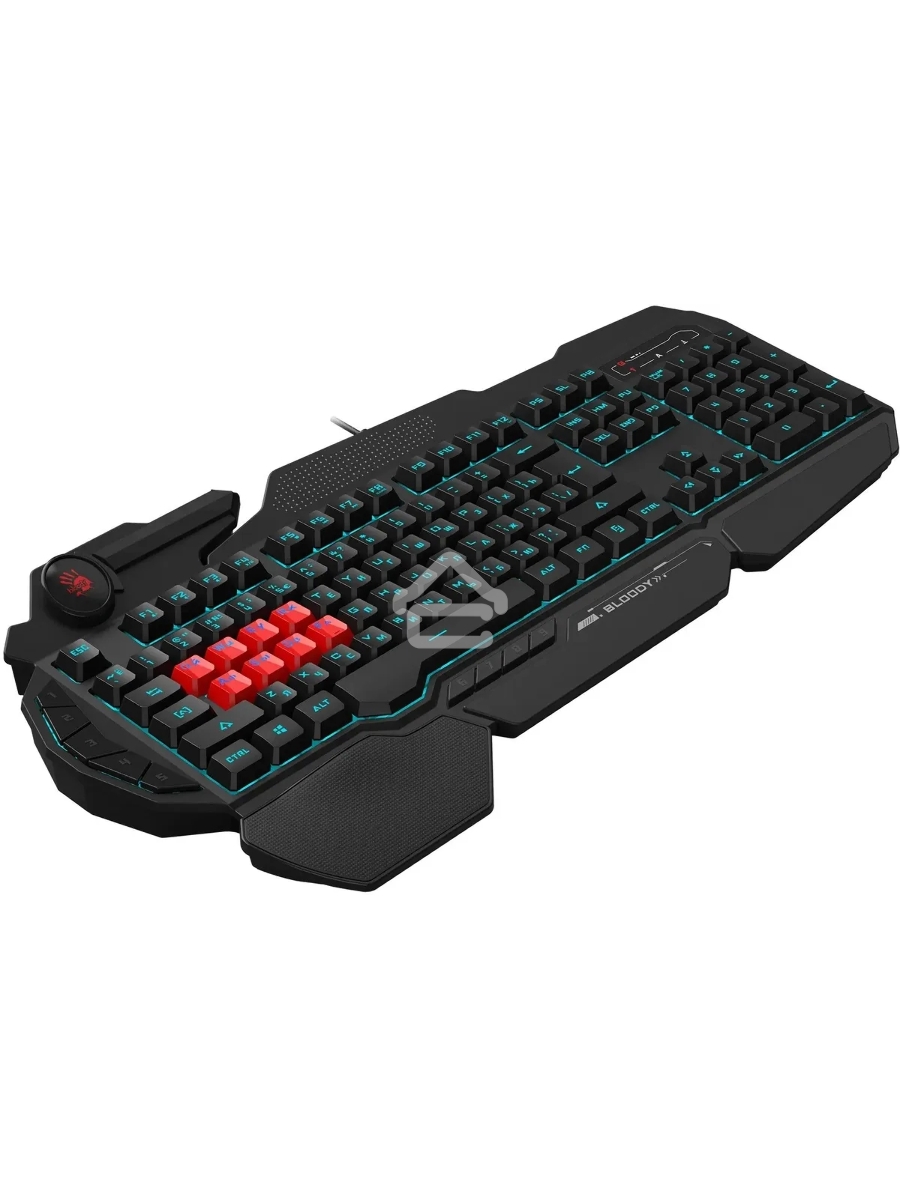 Клавиатура A4Tech Bloody B318 Black USB Multimedia Gamer LED (подставка для запястий)