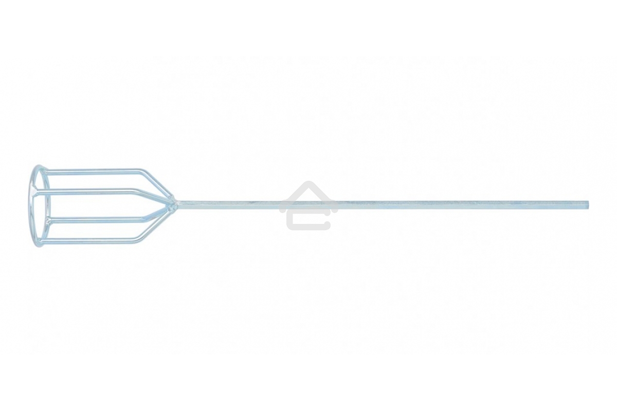 Миксер для гипсовых смесей Denzel, 80 х 530 мм, оцинкованный, шестигранный хвостовик 8 мм